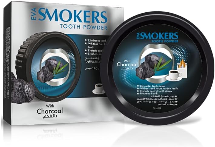 Eva Smokers Cleansing Tooth Powder with Charcoal 40g - Image 1